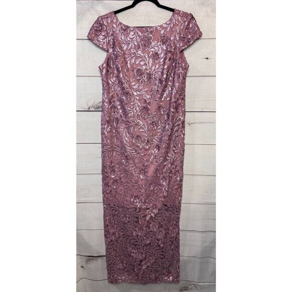 Brianna Formal Dress Size 14 Sparkle Purple Stunning Chic
